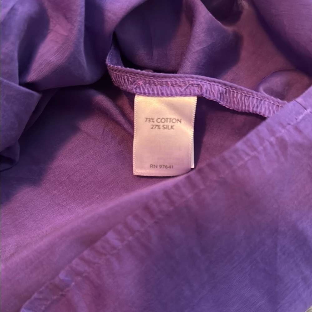 J. Jill Vibrant Purple Shirt - Picture 3 of 6